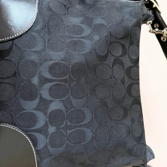 Vintage Y2K Coach Jacquard CC Logo Handbag - Picture 2 of 11